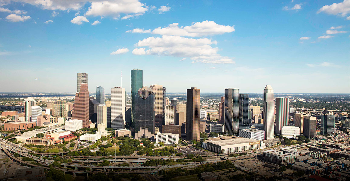 Skyline Houston Texas By Jim Olive